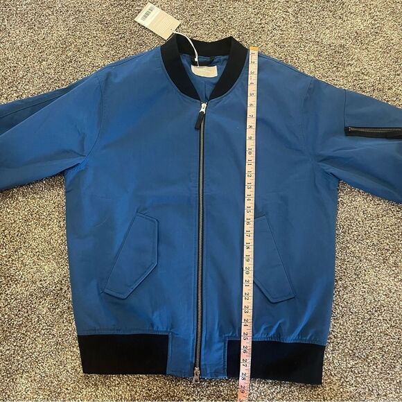 Everlane Blue Bomber Jacket NEW Small - Picture 16 of 16